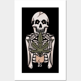 420 and skull Posters and Art